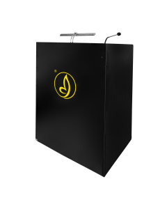 Plastic/wood lectern Poseidon - black