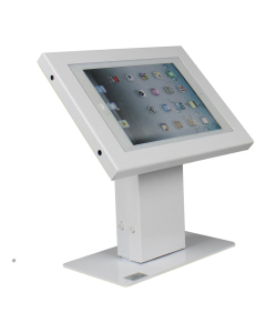 Supporto da tavolo per tablet Chiosco Securo XL per tablet da 13-16 pollici - bianco