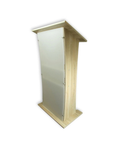 Acrylic-wood lectern Shenzhen - oak colour