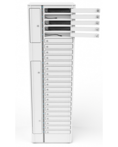 Zioxi Szafka do ładowania Chromebooków VCB1-24S-UC-C# z kablami USB-C dla 24 Chromebooków do 14 cali - cyfrowy zamek szyfrowy - USB-C