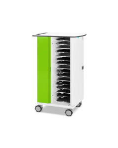 USB-C tablet charging cart for 16 iPads and tablets up to 11 inches - Zioxi onView remote management - Digital code lock
