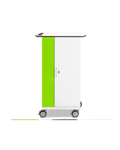 USB-C tablet charging cart with remote management for 16 tablets - key lock
