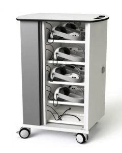 Carrello di ricarica e sincronizzazione delle cuffie VR per 16 cuffie e controller VR