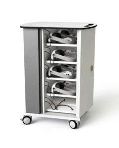 20W USB-C charging cart for 20 VR headsets & controllers - digital code lock