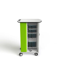 Zioxi tablet cart CHRGTUC-TB-16-R# for 16 tablets to 10.5 inch - includes USB-C cables - RFID lock