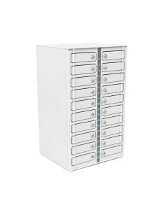 USB-A wall locker for 20 smartphones including 3-in-1 cables - Zioxi Volt VSP1-20W-UA-K-G% - key locks
