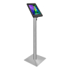 Supporto da pavimento Fino per Samsung Galaxy Tab A9+ 11 pollici 2023 - acciaio inox/nero