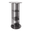 Presentation table Isco - round - 100 cm - anthracite