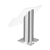 Domo Slide tafelhouder met laadfunctionaliteit voor iPad Air 11 inch 2024 - wit/RVS