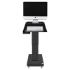 Height adjustable workstation Assistenza - black