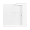Domo Slide tablet wandhouder vlak met laadfunctionaliteit voor iPad 11 inch 2025 - wit