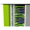 iPad charging cart with carry baskets - USB-C to LAN - 16 tablets - digital code lock