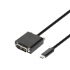 Adapterkabel USB-C till DVI - 2 meter - svart