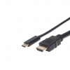 USB-C do HDMI - 1 metr - czarny