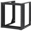 19-tums väggrack MHT170 - 9U höjd - 2 stolpar - 450 mm djup - flatpack - svart