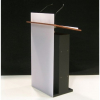 Height adjustable Acrylic/metal lectern Notulus - black