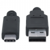 Kabel Superspeed USB-A do USB-C - 5 Gb/s - 2 metry - czarny