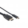 USB-C do HDMI - 1 metr - czarny