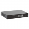 Switch PoE+ a 8 porte Gigabit Ethernet gestito via Web con 2 porte SFP - 140 W PoE, montaggio a rack