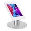 Tablet desk stand Fino for Samsung Galaxy 12.2 tablets - white/ stainless steel