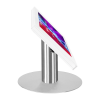 Tablet desk stand Fino for Samsung Galaxy Tab E 9.6 - white/ stainless steel 