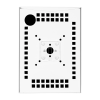 Soporte de pared plano Securo S para tablets de 7-8 pulgadas - blanco