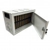 Lockable wall cabinet WBTOK24W for 24 smartphones - white
