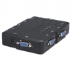 Switch KVM compatto a 4 porte con funzionalità audio e microfono
