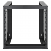 19-tums väggrack MHT170 - 9U höjd - 2 stolpar - 450 mm djup - flatpack - svart