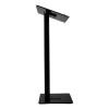 Metal/Acrylic black lectern Gomez