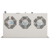 3-fläkts ventilationsaggregat 1U för 19-tumsrack - grå