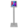 Tablet floor stand Securo L for 12-13 inch tablets - stainless steel