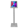 Tablet floor stand Securo XL for 13-16 inch tablets - stainless steel