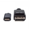 USB-C naar DisplayPort adapterkabel - 1 meter - zwart