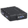 Switch KVM compatto a 4 porte con funzionalità audio e microfono