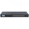 24 portars Gigabit Ethernet PoE+-switch med LCD - 370W PoE, rackmonterad