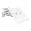 Domo Slide wandhouder met laadfunctionaliteit voor iPad Air 11 inch 2024 - wit/RVS