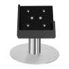 Domo Slide desk stand with charging functionality for iPad Air 11 inch 2024 - black/ stainless steel
