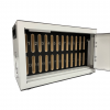 Lockable wall cabinet WBTOK24W for 24 smartphones - white