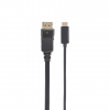 USB-C naar DisplayPort adapterkabel - 1 meter - zwart