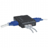 Switch KVM compatto a 4 porte con funzionalità audio e microfono