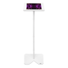 iPad floor stand Fino Curved LED for iPad 10.9 & 11 inch - white