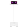 Soporte de suelo para iPad Fino Curved LED para iPad Air/Pro de 11 pulgadas 2024 - blanco