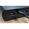 Dual Charge USB-A/USB-C 150W-Ladehub mit 5 Anschlüssen - schwarz