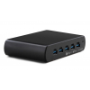 Dual Charge USB-A/USB-C 150W-Ladehub mit 5 Anschlüssen - schwarz