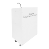 Plastic/wood lectern Zeus - white