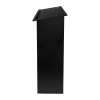 Plastic/wood lectern Athena - black