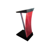 Stainless steel lectern Arc-LED - colour of your choice