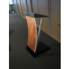 Stainless steel lectern Arc-LED - colour of your choice