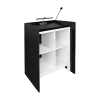 Plastic/wood lectern Poseidon - black